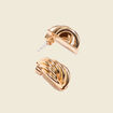 Boucles d'oreilles clous couleur or femme