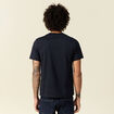 T-shirt en coton manches courtes bleu marine homme