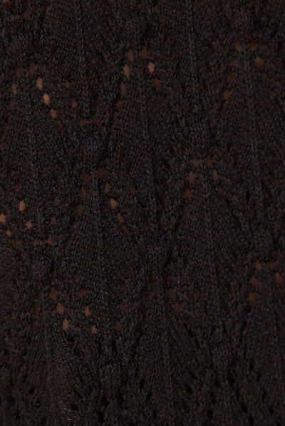 Pull fin à manches longues noir femme
