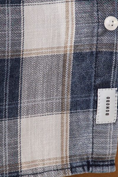 Chemise manches longues ecru homme