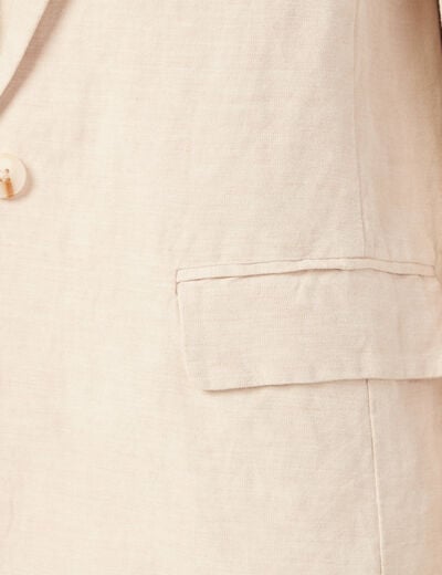 Veste ajust&eacute;e manches longues doublure sable femme