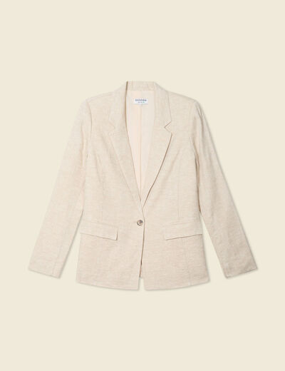 Veste esprit blazer sable femme