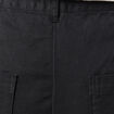 Pantalon large cropped taille haute noir femme