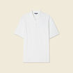 Polo manches courtes ecru homme