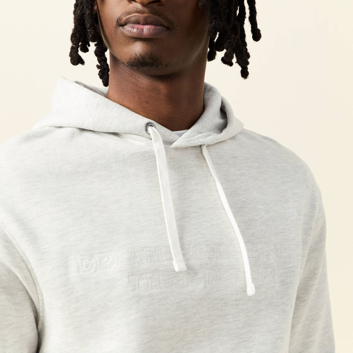 Sweat à capuche gris homme