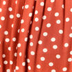 Jupe longue évasée fluide orange foncé femme