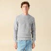 Pull manches longues bleu gris homme