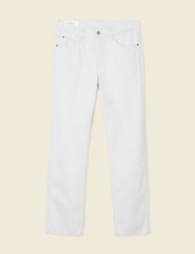 Jeans regular 5 poches denim snow bleach homme