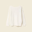 Pull manches longues ecru femme
