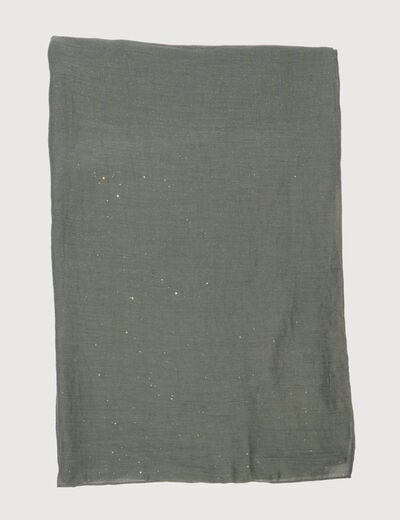 Foulard vert kaki femme