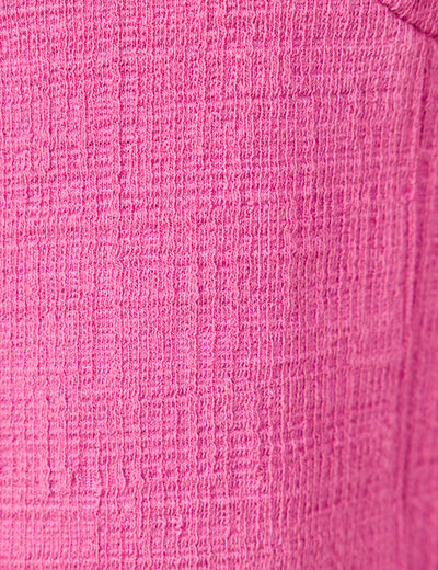 T-shirt manches courtes rose framboise femme