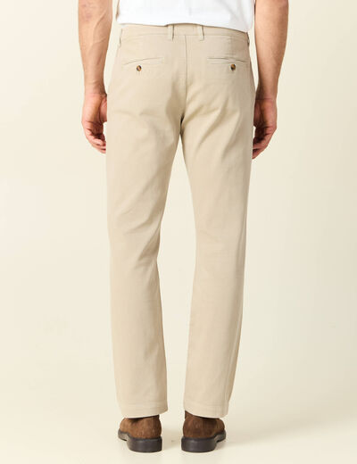 Pantalon chino straight gris homme