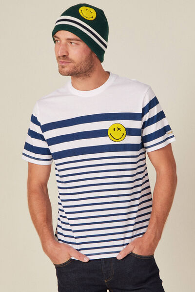T-shirt SmileyWorld ecru homme