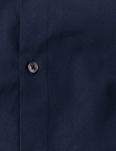 Chemise manches longues bleu marine homme