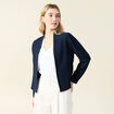 Veste esprit blazer fluide bleu marine femme