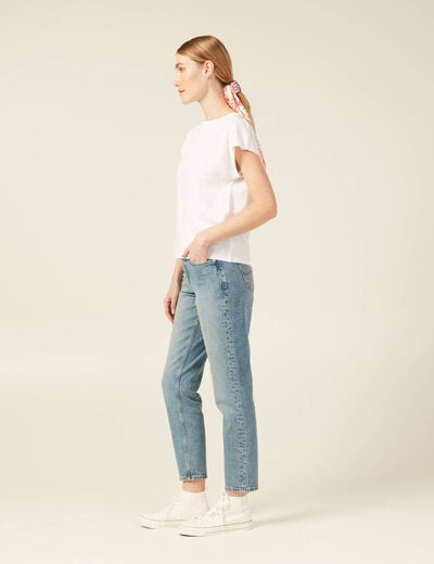 T-shirt éco-responsable blanc femme