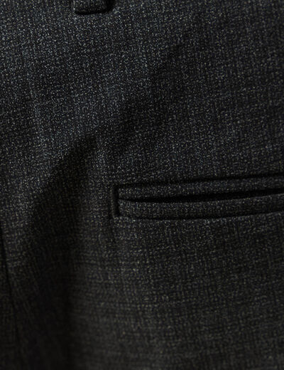 Pantalon chino droit longueur 32 noir homme