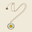 Collier avec pendentif vert pastel femme