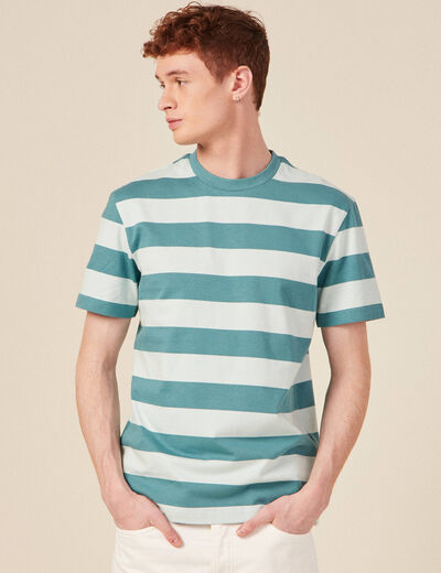 T-shirt manches courtes bleu clair homme