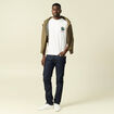 T-shirt manches courtes en coton no&euml;l ecru homme