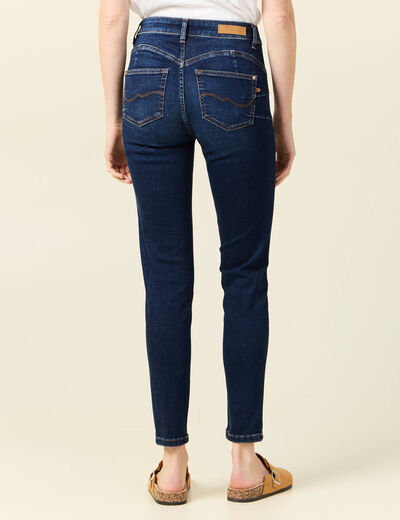 Jeans skinny éco-responsable denim brut femme