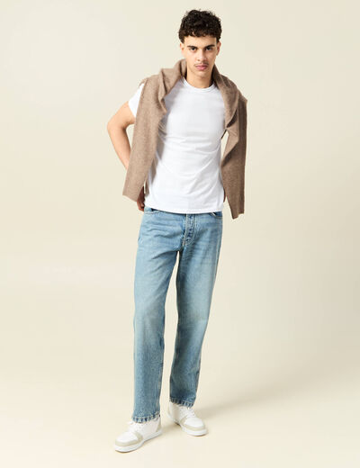 Jeans large relaxed denim dirty homme