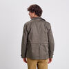 Veste droite boutonnee vert kaki homme