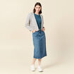 Gilet manches longues ecru femme