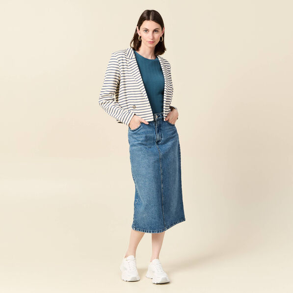 Gilet manches longues ecru femme