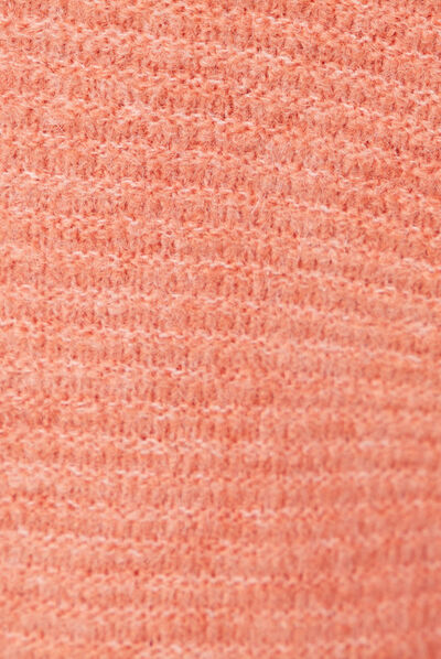 Pull manches longues rouge clair femme