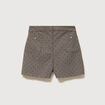 Short taille haute gris femme