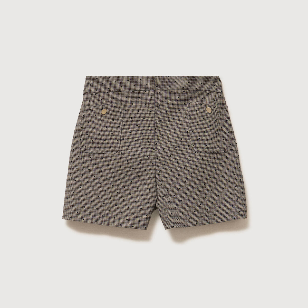 Short taille haute gris femme