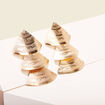 Boucles d'oreilles pendantes couleur or femme