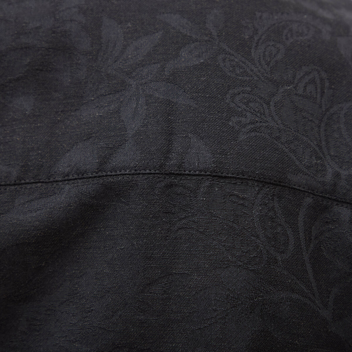 Chemise boyfriend manches courtes noir homme