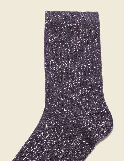 Chaussettes gris foncé femme