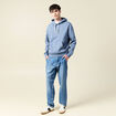 Sweat à capuche bleu foncé homme