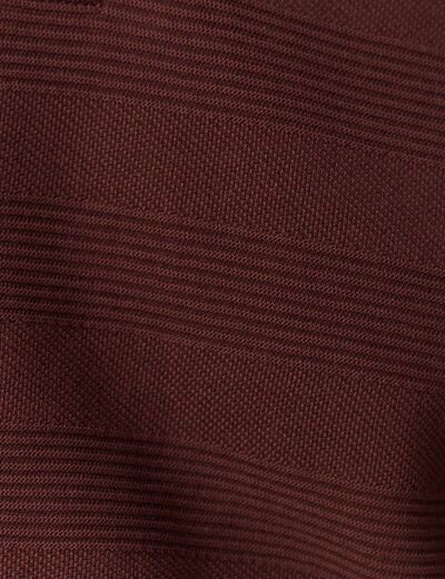 Polo manches courtes bordeaux homme