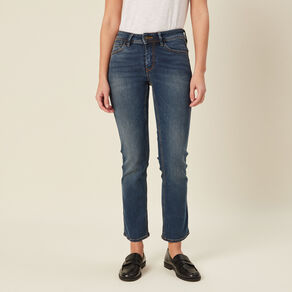 Jeans regular 7/8ème denim stone femme