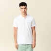 Polo manches courtes blanc homme