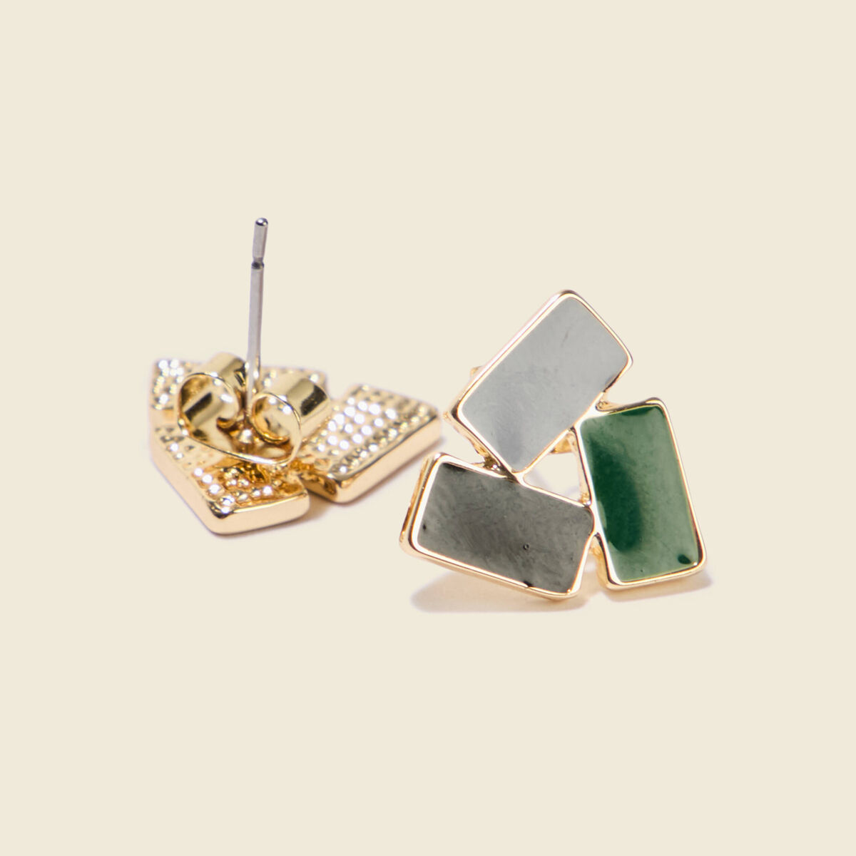 Boucles d'oreilles multicolore femme