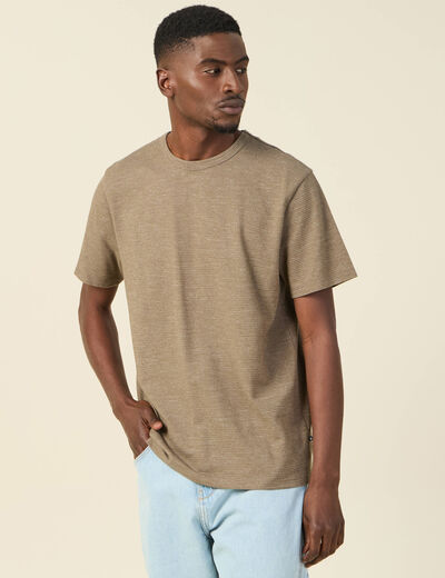 T-shirt manches courtes vert kaki homme