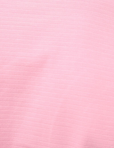 Polo cintr&eacute; en coton manches courtes rose homme