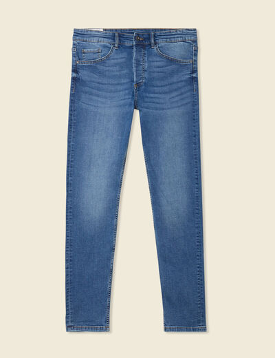 Jeans skinny tapered denim stone homme