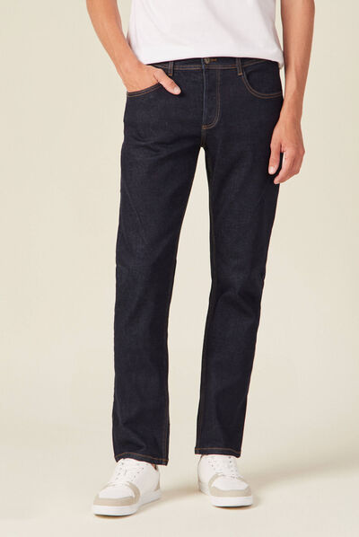 Jeans straight 5 poches denim brut clean homme