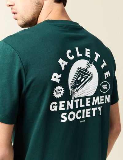 T-shirt manches courtes vert foncé homme