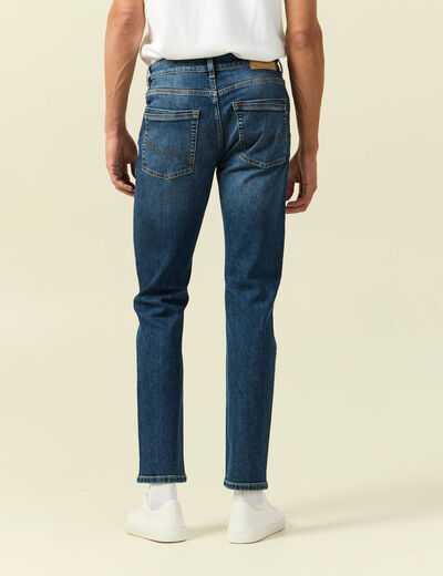 Jeans slim 5 poches longueur 32 denim dirty homme