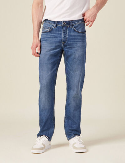 Jeans regular 5 poches denim double stone homme