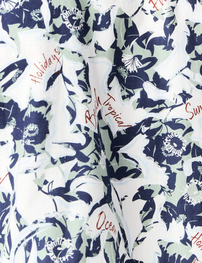 Chemise manches courtes blanc homme