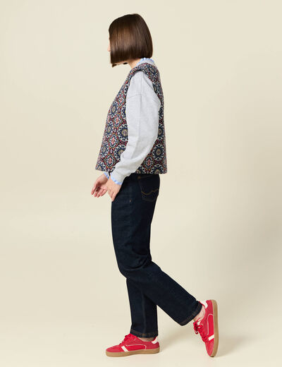 Gilet éco-responsable bleu marine femme