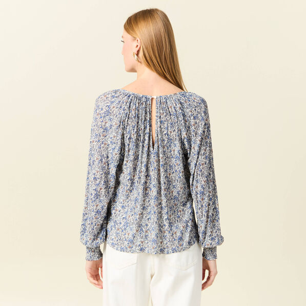 t shirt manches longues bleu clair femme T-shirt manches longues bleu clair femme